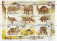 *Známky Guinea 1998 Prehistorické zvieratá, razítkovaný hárček - Kliknutím na obrázok zatvorte -